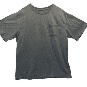 WHEREABOUTS Tee Shirt, 18-20H, PTP 24”, Length 26”, Gray with Pocket